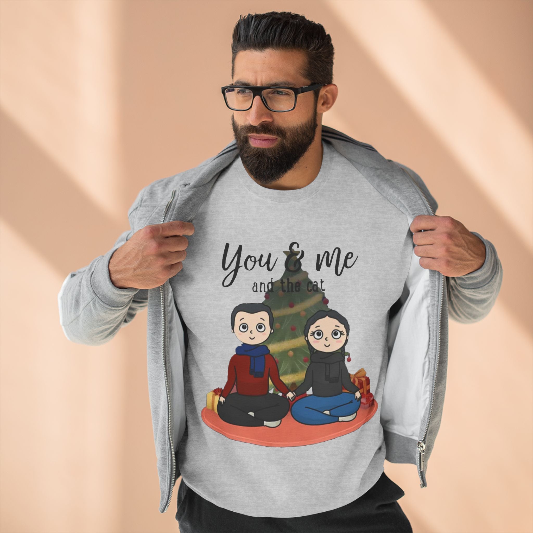 You  and Me and the Cats | Unisex Heavy Blend Crewneck Sweatshirt